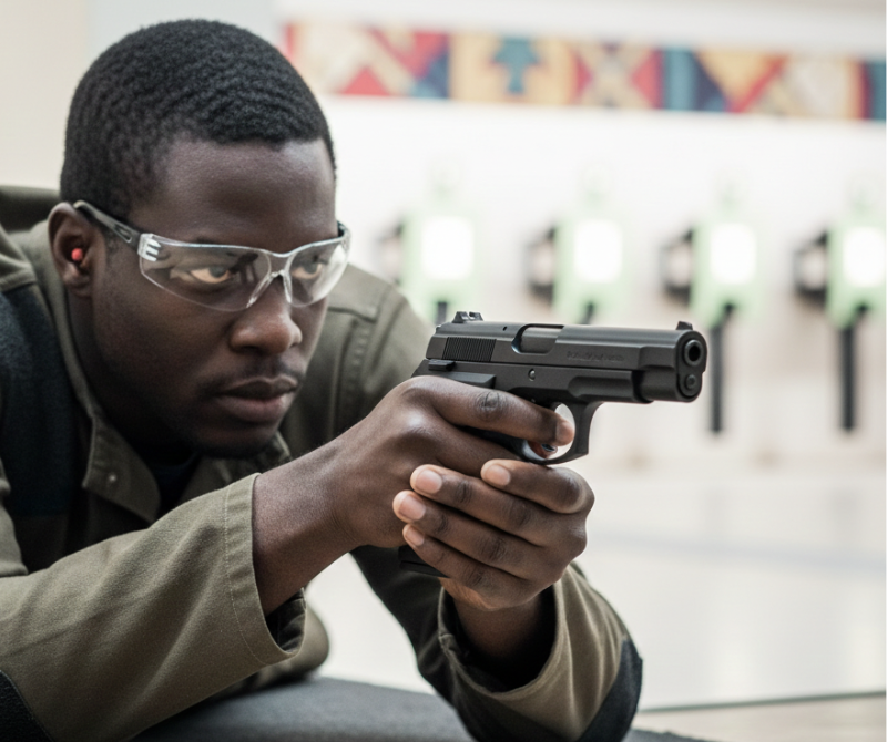 Aksa AK20 Black Blank-Firing Training Tool | Self-Defense Tool | Black